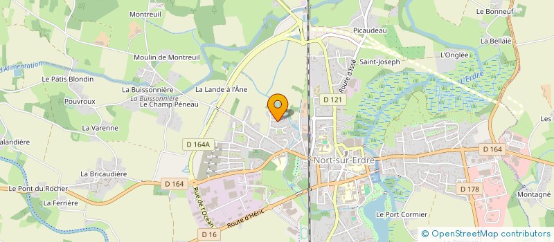 localisation de l'entreprise MONSIEUR VINCENT TRIBOUT  NORT-SUR-ERDRE