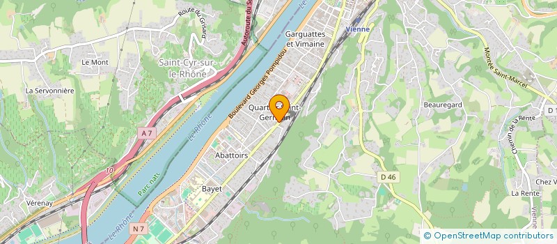 localisation de l'entreprise MONSIEUR VINCENT TRICAUD  VIENNE