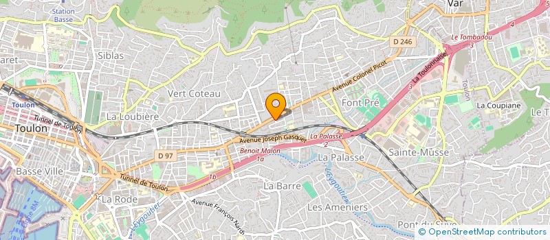 localisation de l'entreprise MONSIEUR VINCENT TRISTANI  TOULON