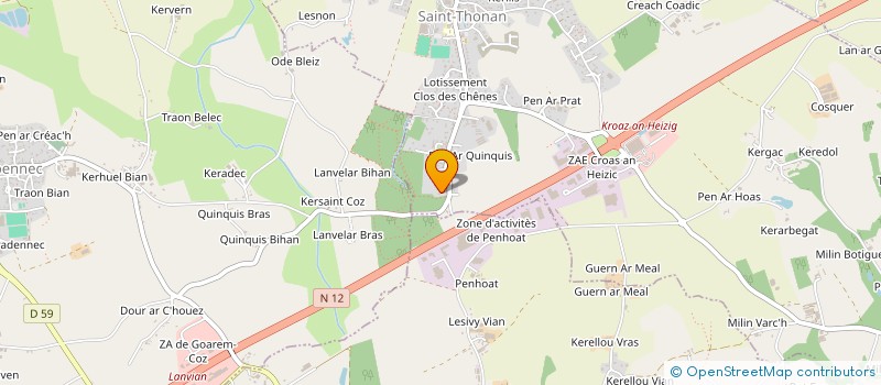 localisation de l'entreprise MONSIEUR VINCENT TROADEC  SAINT-THONAN