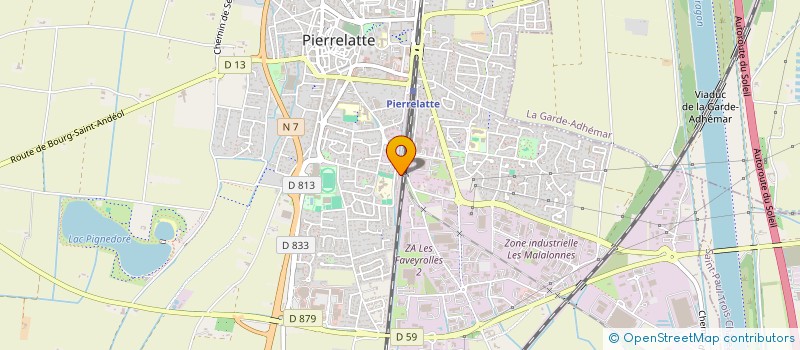 localisation de l'entreprise MONSIEUR VINCENT VALENTI  PIERRELATTE