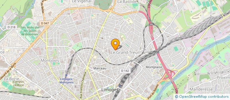localisation de l'entreprise MONSIEUR VINCENT VALERY à LIMOGES