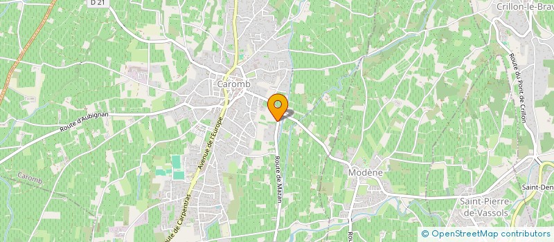 localisation de l'entreprise MONSIEUR VINCENT VAN BAVEL  CAROMB