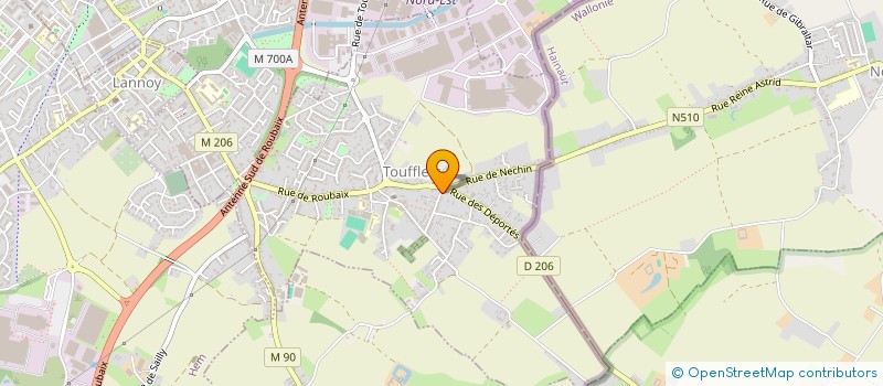 localisation de l'entreprise MONSIEUR VINCENT VANDERHAEGEN  TOUFFLERS