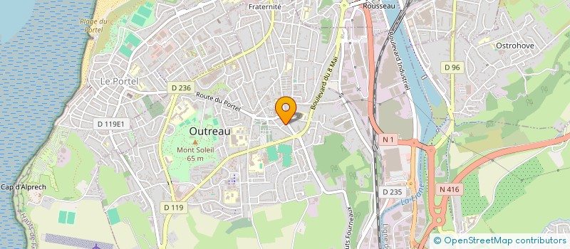 localisation de l'entreprise MONSIEUR VINCENT VANNOORENBERGHE  OUTREAU