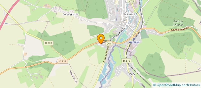 localisation de l'entreprise MONSIEUR VINCENT VARIN  AUMALE