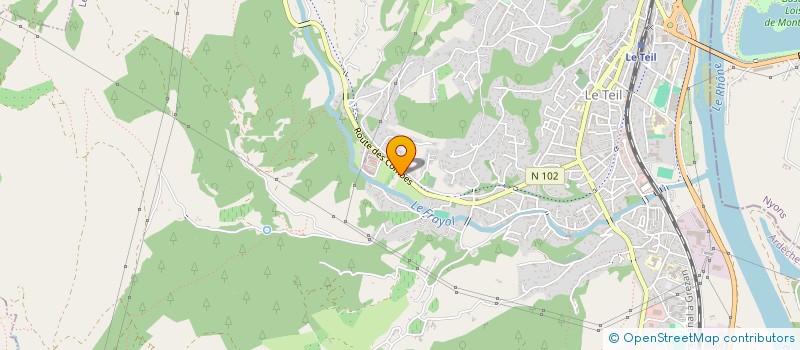 localisation de l'entreprise MONSIEUR VINCENT VAUTIER  LE TEIL