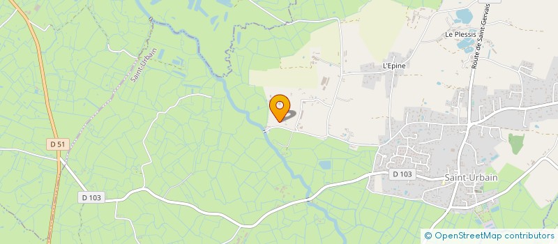 localisation de l'entreprise MONSIEUR VINCENT VERONNEAU  SAINT-URBAIN