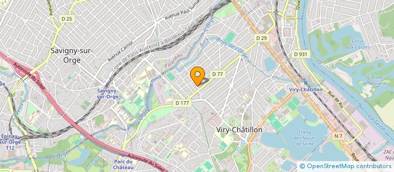 localisation de l'entreprise MONSIEUR VINCENT VERTUEUX à VIRY-CHATILLON