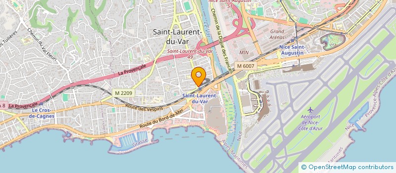 localisation de l'entreprise MONSIEUR VINCENT VERVENT à SAINT-LAURENT-DU-VAR