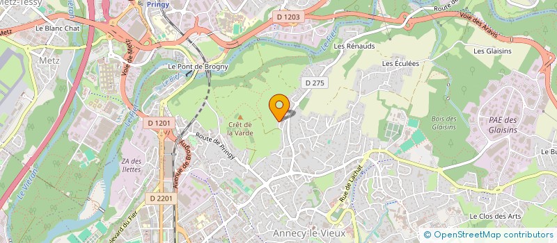 localisation de l'entreprise MONSIEUR VINCENT VEYRAT DE LACHENAL à ANNECY