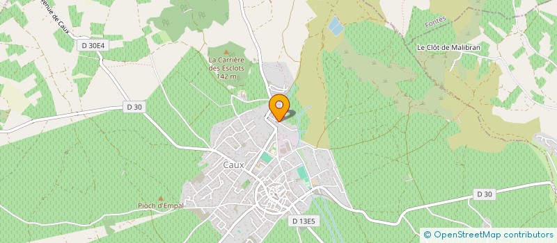 localisation de l'entreprise MONSIEUR VINCENT VIDAL  CAUX