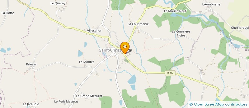 localisation de l'entreprise MONSIEUR VINCENT VILLELEGIER à SAINT-CHRISTOPHE