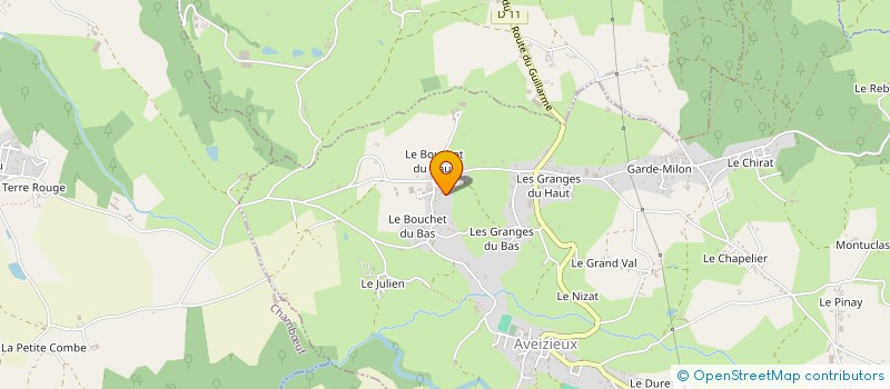 localisation de l'entreprise MONSIEUR VINCENT VIVES  AVEIZIEUX