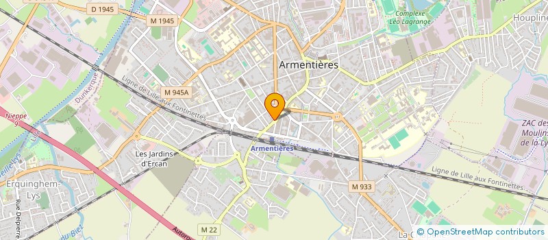 localisation de l'entreprise MONSIEUR VINCENT VUILLAUME  ARMENTIERES