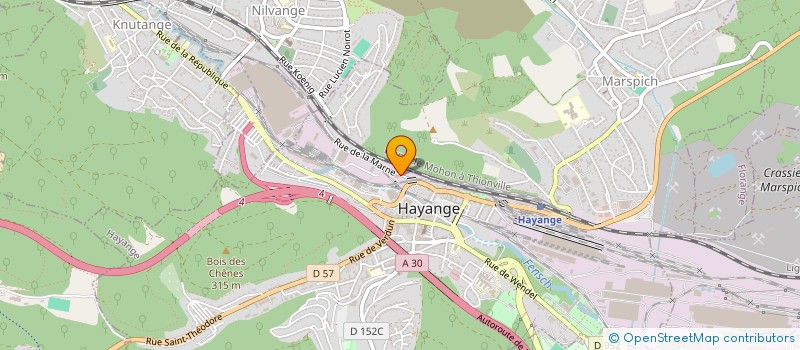 localisation de l'entreprise MONSIEUR VINCENT WALTER  HAYANGE