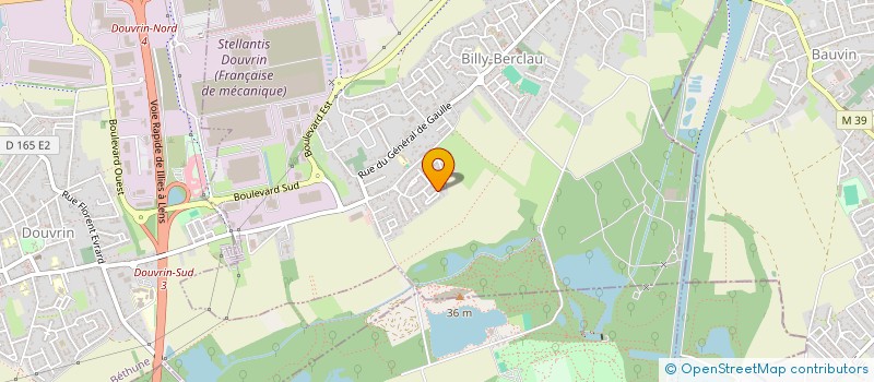 localisation de l'entreprise MONSIEUR VINCENT WEBER  BILLY-BERCLAU