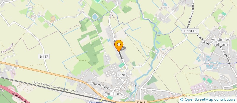 localisation de l'entreprise MONSIEUR VINCENT WUILBAUT  CHOCQUES