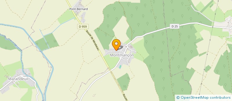 localisation de l'entreprise MONSIEUR VINCENZO ADELE  MONTMANCON