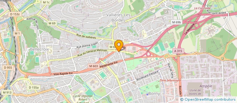 localisation de l'entreprise MONSIEUR VINCENZO CARPENTIERI à METZ
