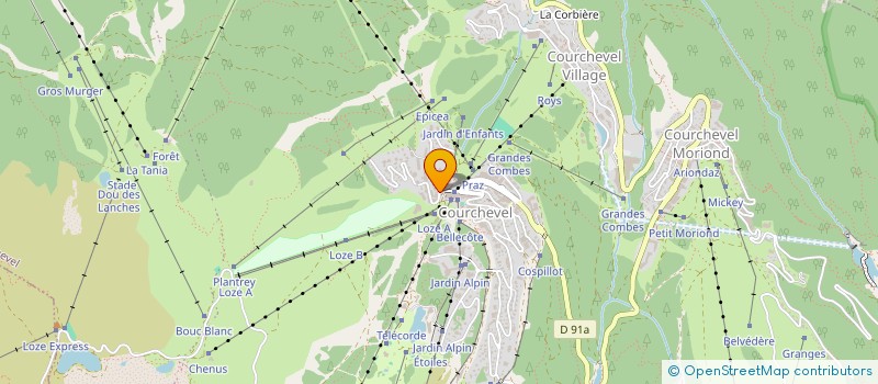 localisation de l'entreprise MONSIEUR VINCENZO CECI  COURCHEVEL