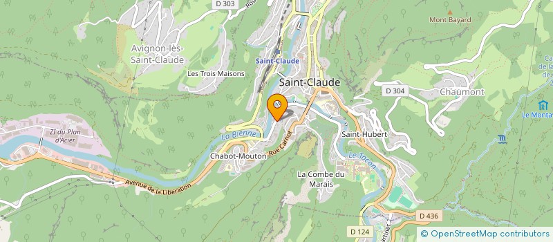 localisation de l'entreprise MONSIEUR VINCENZO COLONNA  SAINT-CLAUDE