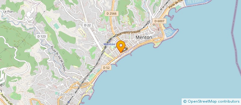 localisation de l'entreprise MONSIEUR VINCENZO CORDI à MENTON