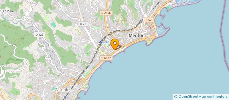 localisation de l'entreprise MONSIEUR VINCENZO LORIA  MENTON