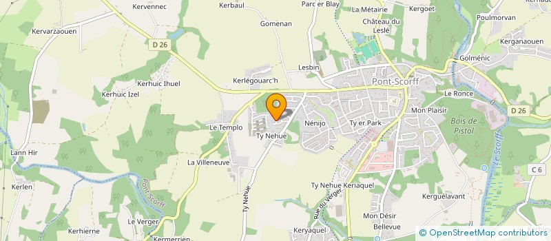 localisation de l'entreprise MONSIEUR VINCENZO MARINACCI  PONT-SCORFF