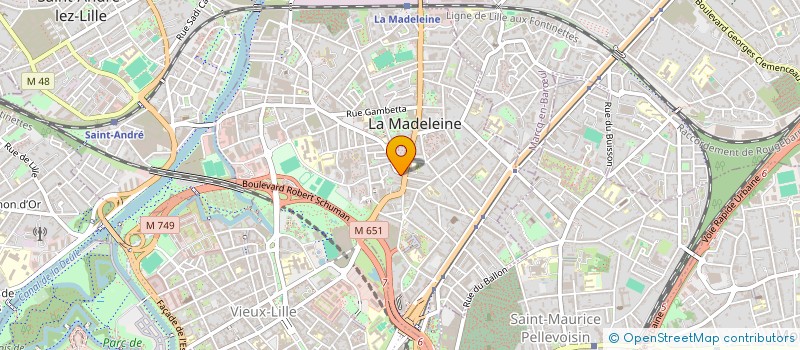 localisation de l'entreprise MONSIEUR VINCENZO MASSARIA à LA MADELEINE