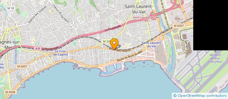 localisation de l'entreprise MONSIEUR VINCENZO PELLEGRINO à SAINT-LAURENT-DU-VAR