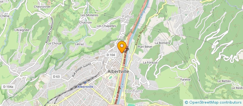 localisation de l'entreprise MONSIEUR VINCENZO SCALIA  ALBERTVILLE