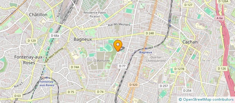 localisation de l'entreprise MONSIEUR VINCENZO TIBURZI à BAGNEUX