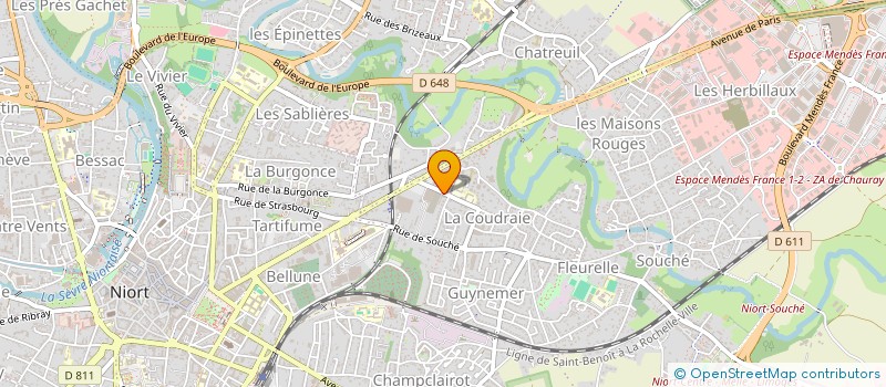 localisation de l'entreprise MONSIEUR VINCNNT ALBBAUX  NIORT