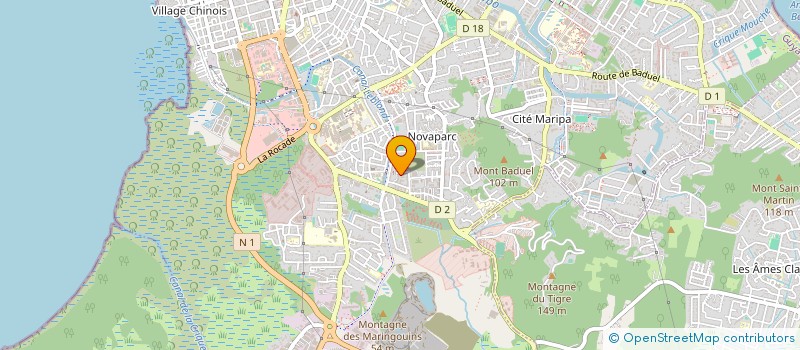 localisation de l'entreprise MONSIEUR VINES MICHEL  CAYENNE