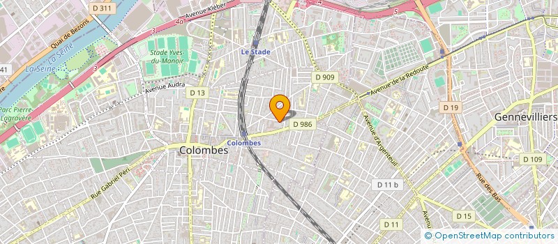 localisation de l'entreprise MONSIEUR VINH-HOA PHAN  COLOMBES