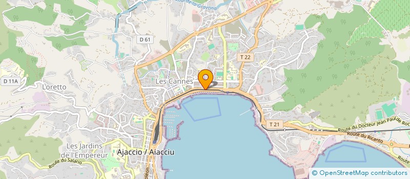 localisation de l'entreprise MONSIEUR VINICIO DAU à AJACCIO