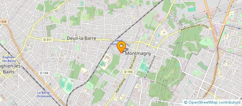 localisation de l'entreprise MONSIEUR VINOSH LINGARAJAH  MONTMAGNY