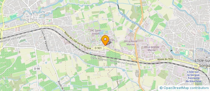 localisation de l'entreprise MONSIEUR VINY MARZARI  LE THOR