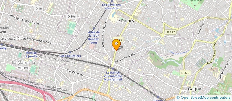 localisation de l'entreprise MONSIEUR VIOLIN GAITUR  LE RAINCY