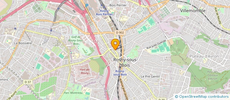 localisation de l'entreprise MONSIEUR VIOREL GAJIU à ROSNY-SOUS-BOIS