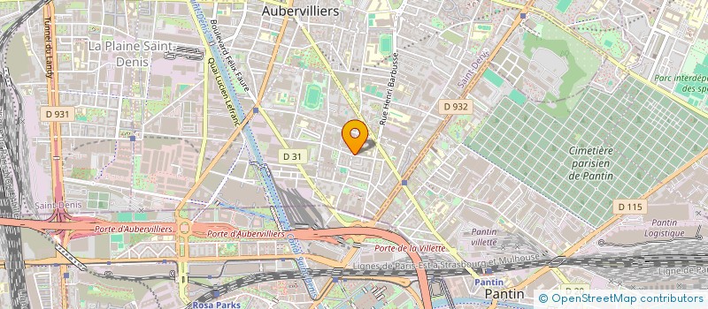 localisation de l'entreprise MONSIEUR VIOREL MARCU  AUBERVILLIERS