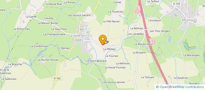 localisation de l'entreprise MONSIEUR VIOREL MURESAN  LES PORTES DU COGLAIS