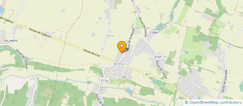 localisation de l'entreprise MONSIEUR VIRGIL BOUSQUET  SAINT-VINCENT-DE-TYROSSE