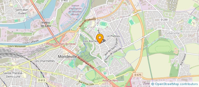 localisation de l'entreprise MONSIEUR VIRGIL LEPRINCE  MONDEVILLE