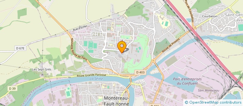 localisation de l'entreprise MONSIEUR VIRGIL MVOME AVAH  MONTEREAU-FAULT-YONNE