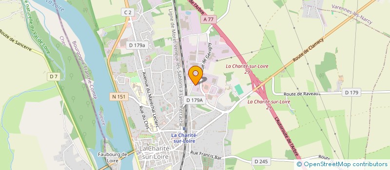 localisation de l'entreprise MONSIEUR VIRGIL PEIGNOT à LA CHARITE-SUR-LOIRE