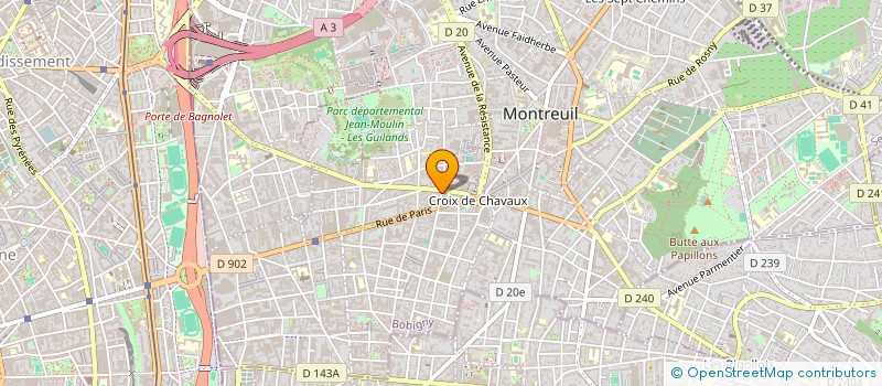 localisation de l'entreprise MONSIEUR VIRGILE ANDRE TOURET à MONTREUIL
