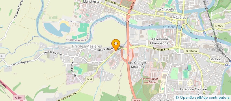 localisation de l'entreprise MONSIEUR VIRGILE AVELANGE à PRIX-LES-MEZIERES