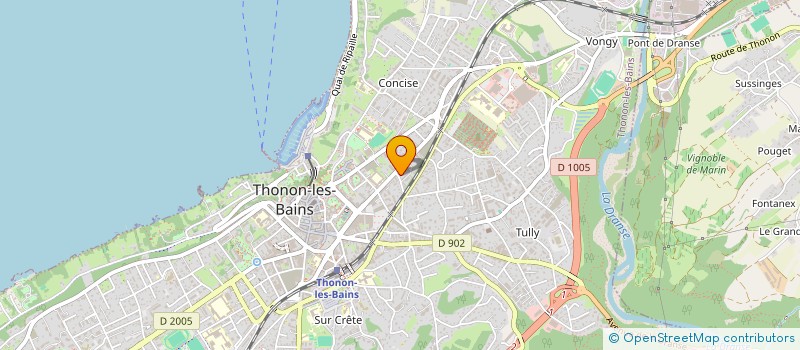 localisation de l'entreprise MONSIEUR VIRGILE BASSIS  THONON-LES-BAINS